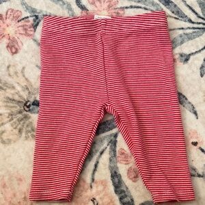 Starting Out Red and White Striped Baby Leggings